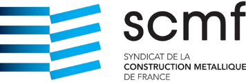 Logo du Syndicat de la Construction Métallique de France (SCMF), partenaire 2025 du Concours du Lobbying